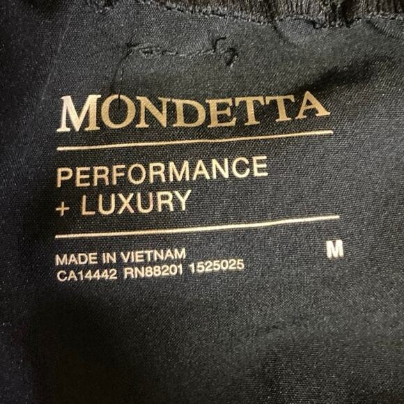 Mondetta Black Belted High Waisted Pockets Paperbag Pencil Mini Skirt Size M - Picture 5 of 6